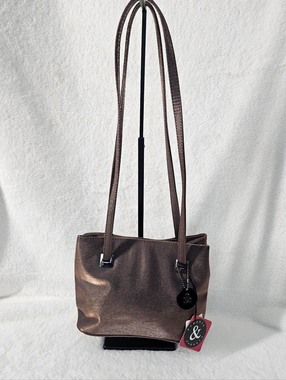 Frankie & Johnnie Brown Metallic Shoulder Bag